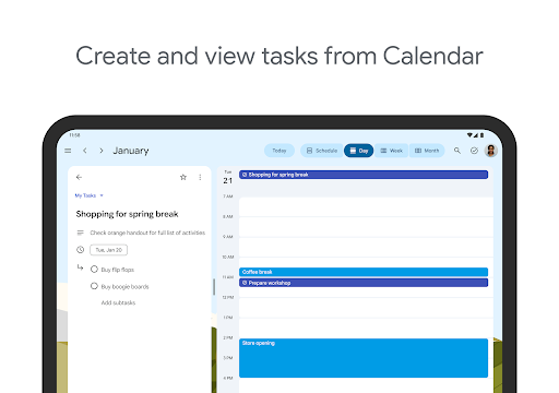 Google Tasks screenshot