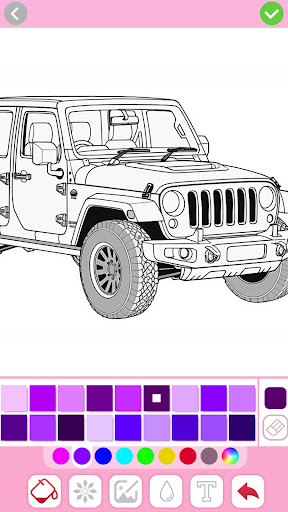 Car coloring games - Color car screenshot