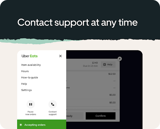 Uber Eats Order Manager screenshot