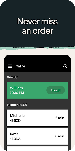 Uber Eats Order Manager screenshot