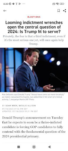 POLITICO screenshot