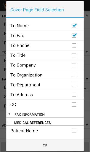 FaxCover Pro Create Cover Page screenshot