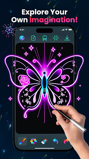 Magic Doodle: Glow Art Drawing screenshot