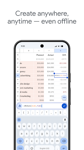 Google Sheets screenshot