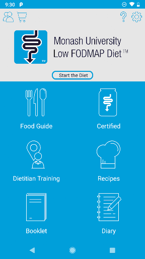 Monash University FODMAP diet screenshot