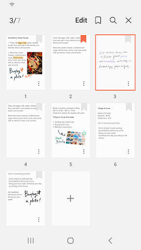 Samsung Notes screenshot