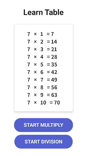 Times Table - Learn Math screenshot