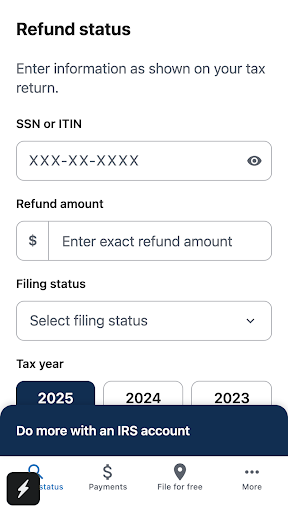 IRS2Go screenshot