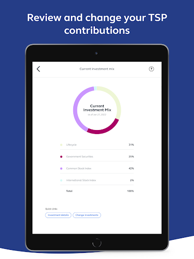 Thrift Savings Plan screenshot