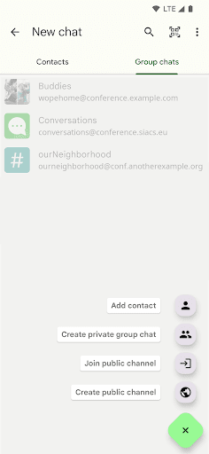 Conversations (Jabber / XMPP) screenshot
