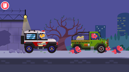 Dinosaur Police Car Games kids screenshot
