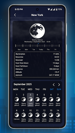 9Weather: Weather forecast screenshot