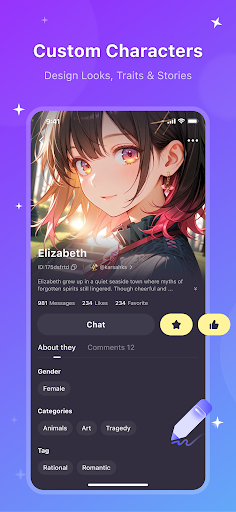 HiWaifu: AI Friend & Waifu Hub screenshot