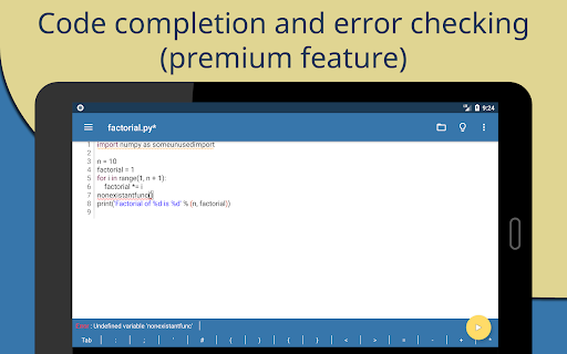 Pydroid 3 - IDE for Python 3 screenshot