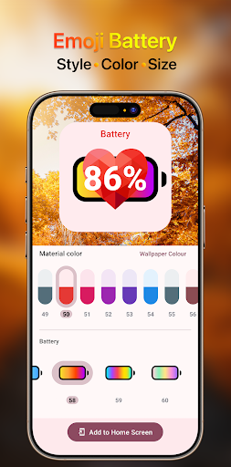 Emoji Battery Widget screenshot
