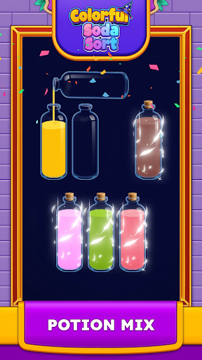 Colorful Soda Sort screenshot