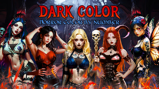 Dark, Horror Color by Number screenshot