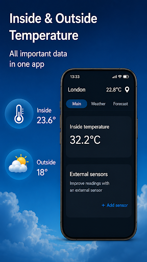 Indoor thermometer screenshot