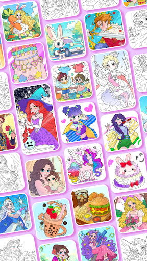 Princess Game Fantasy Coloring screenshot