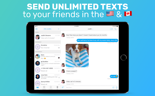 FreeTone Calls & Texting screenshot