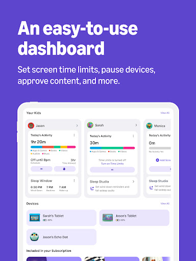 Amazon Kids Parent Dashboard screenshot