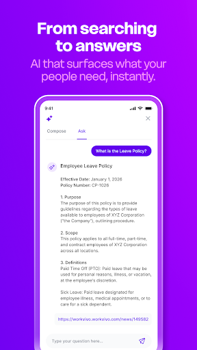 Workvivo screenshot