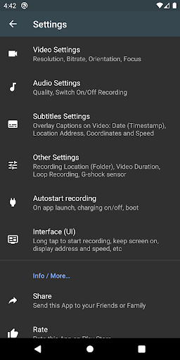 Droid Dashcam - Video Recorder screenshot