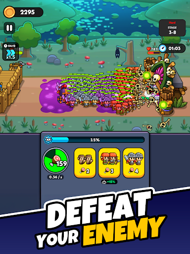 Tiny Warriors Rush - Idle TD screenshot