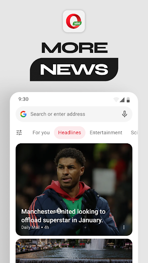 Opera Mini: Fast Web Browser screenshot