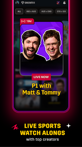 Dream11: Sports Watch Along screenshot