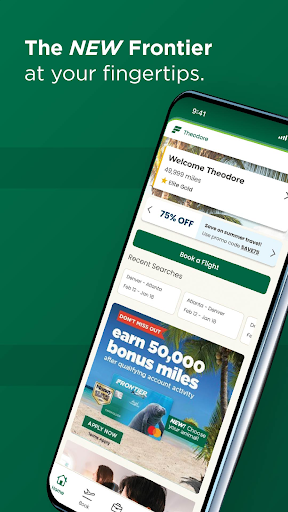 Frontier Airlines screenshot
