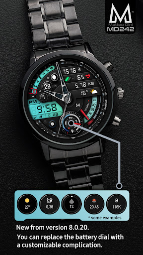 MD242 Hybrid watch face screenshot