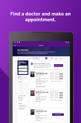NYU Langone Health screenshot