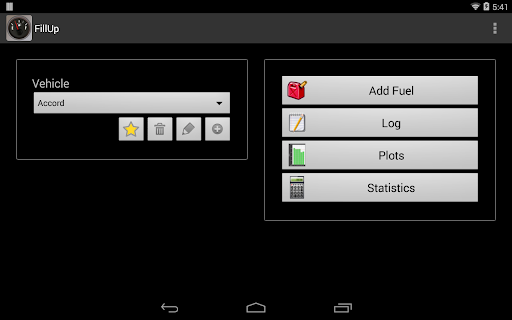 FillUp - Gas Mileage Log screenshot