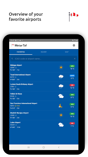 Metar-Taf - Visual decoder screenshot