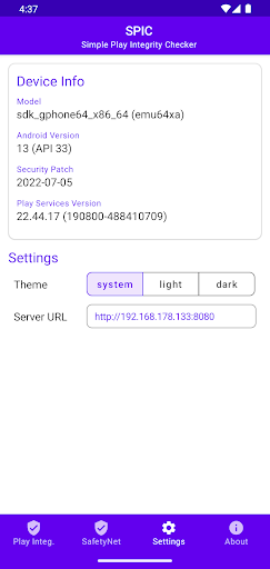 SPIC - Play Integrity Checker screenshot