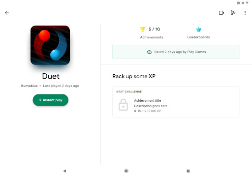 Google Play Games screenshot