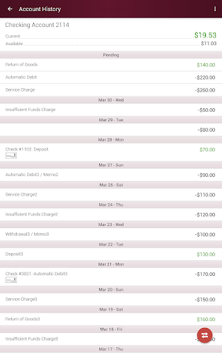 Mechanics Bank Mobile Banking screenshot