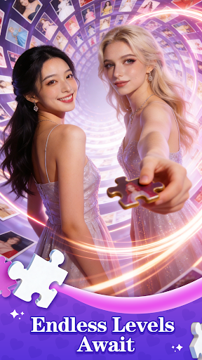 Heartstring Puzzle-Girl Jigsaw screenshot