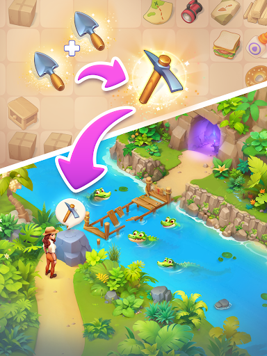 Merge Adventure: Travel Games screenshot