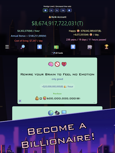 Idle Trillionaire: Money Game screenshot