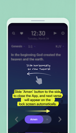 BitBible ENG -Lockscreen+Alarm screenshot