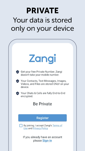 Zangi - Private Messenger screenshot