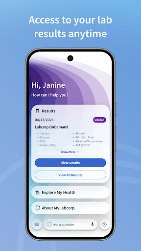 MyLabcorp screenshot