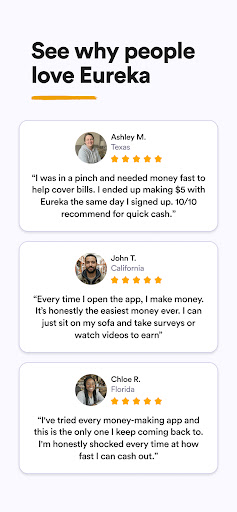 Eureka: Earn money for surveys screenshot