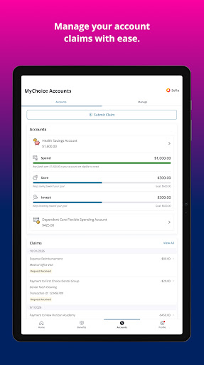 MyChoice Benefits screenshot