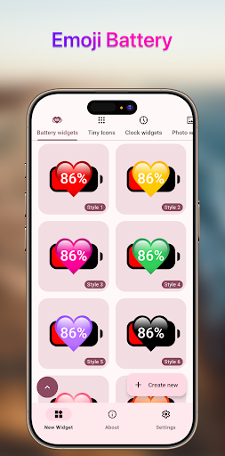 Emoji Battery Widget screenshot