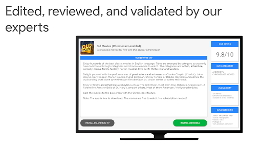 Apps for Chromecast & TV screenshot