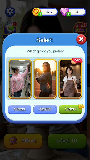 Heartstring Puzzle-Girl Jigsaw screenshot