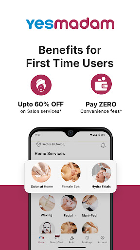 YesMadam Salon & Spa at Home screenshot